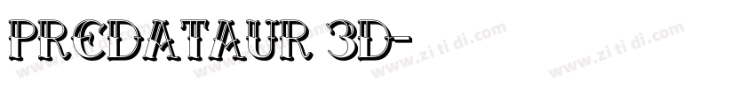Predataur 3D字体转换